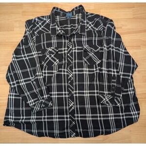 Harry Potter Torrid Shirt Size 6 Black Plaid Draco Dormiens Nunquam